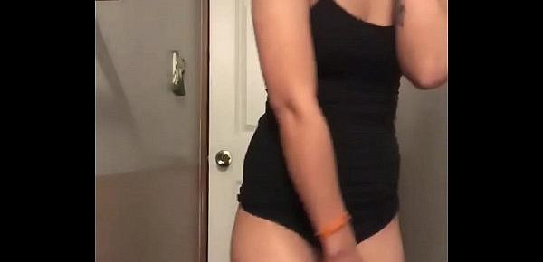  Sexy Petite Teen With  Tender Ass Teasing With Spandex